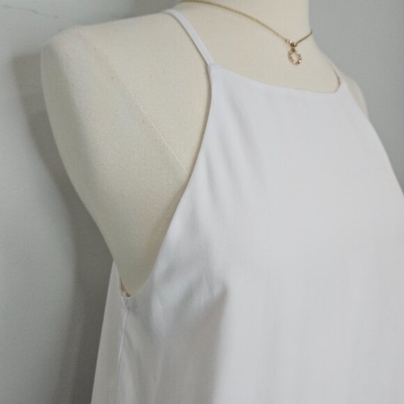 Show Me Your Mumu White Tank Top Crochet Lace Sleeveless High Neck Shirt Small - Picture 4 of 10